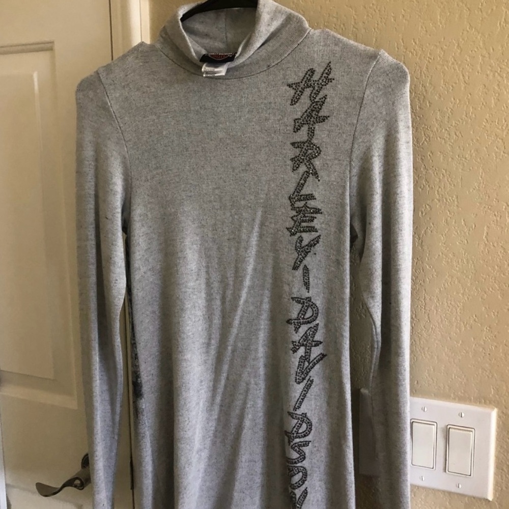 Harley-Davidson Gray Long Sleeve Top